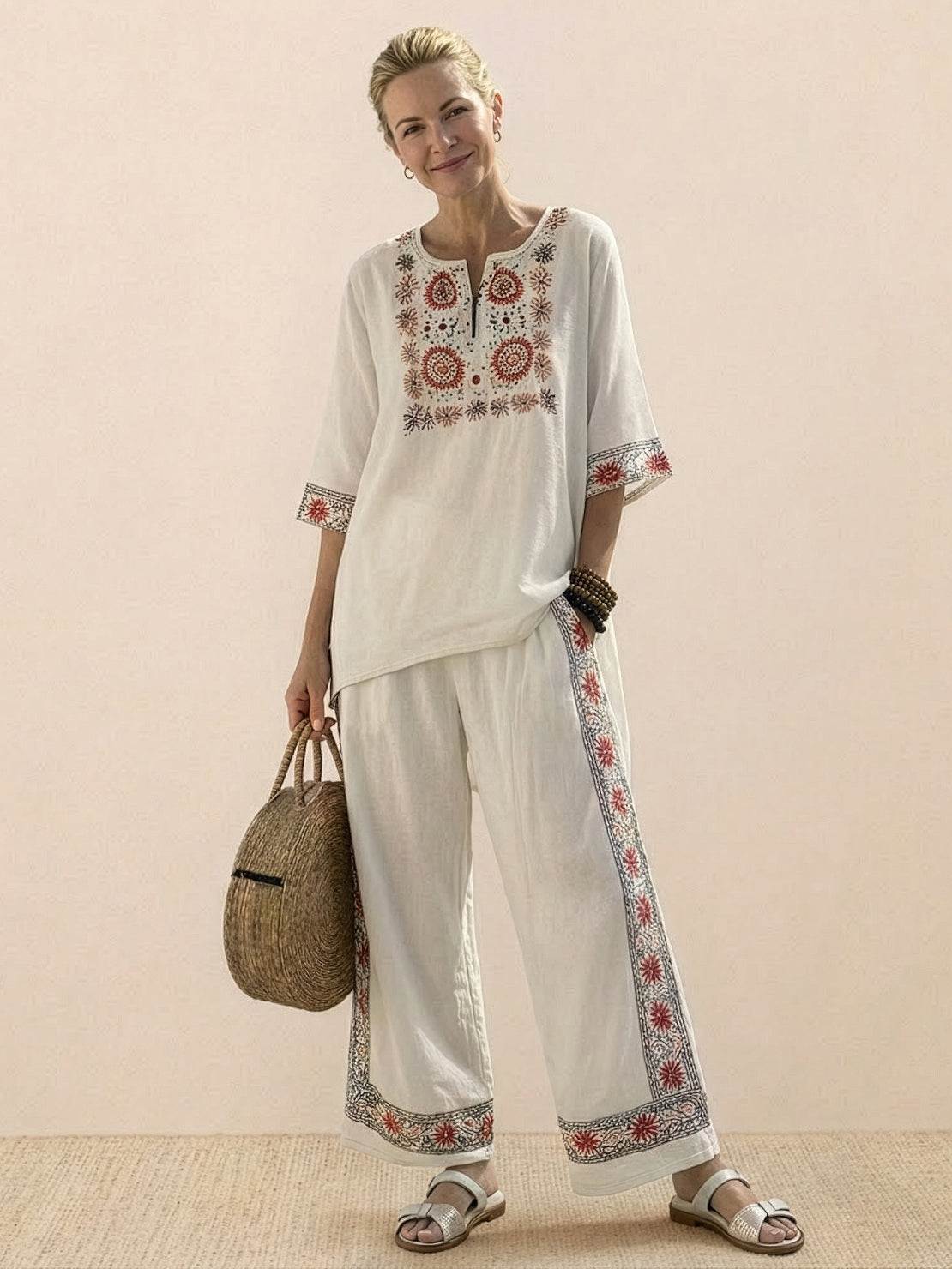 Francesca | Coastal Linen Two-Piece Set