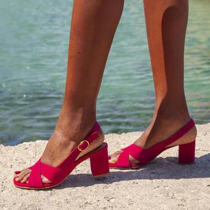 Céleste | Zomersandalen met blokhak