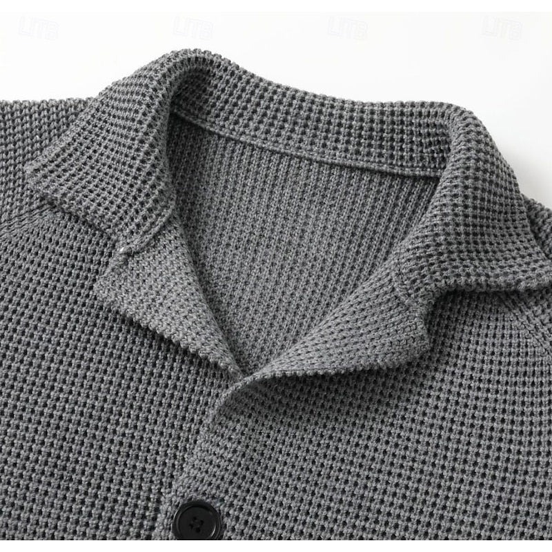 Christophe | Gestructureerd vest met hoge kraag