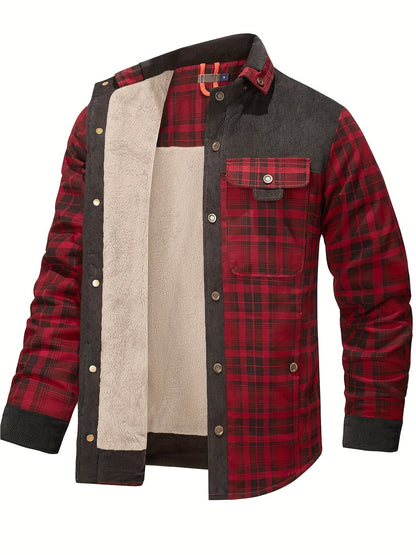 Dalmas - Casual winterjas met ruitjesmotief