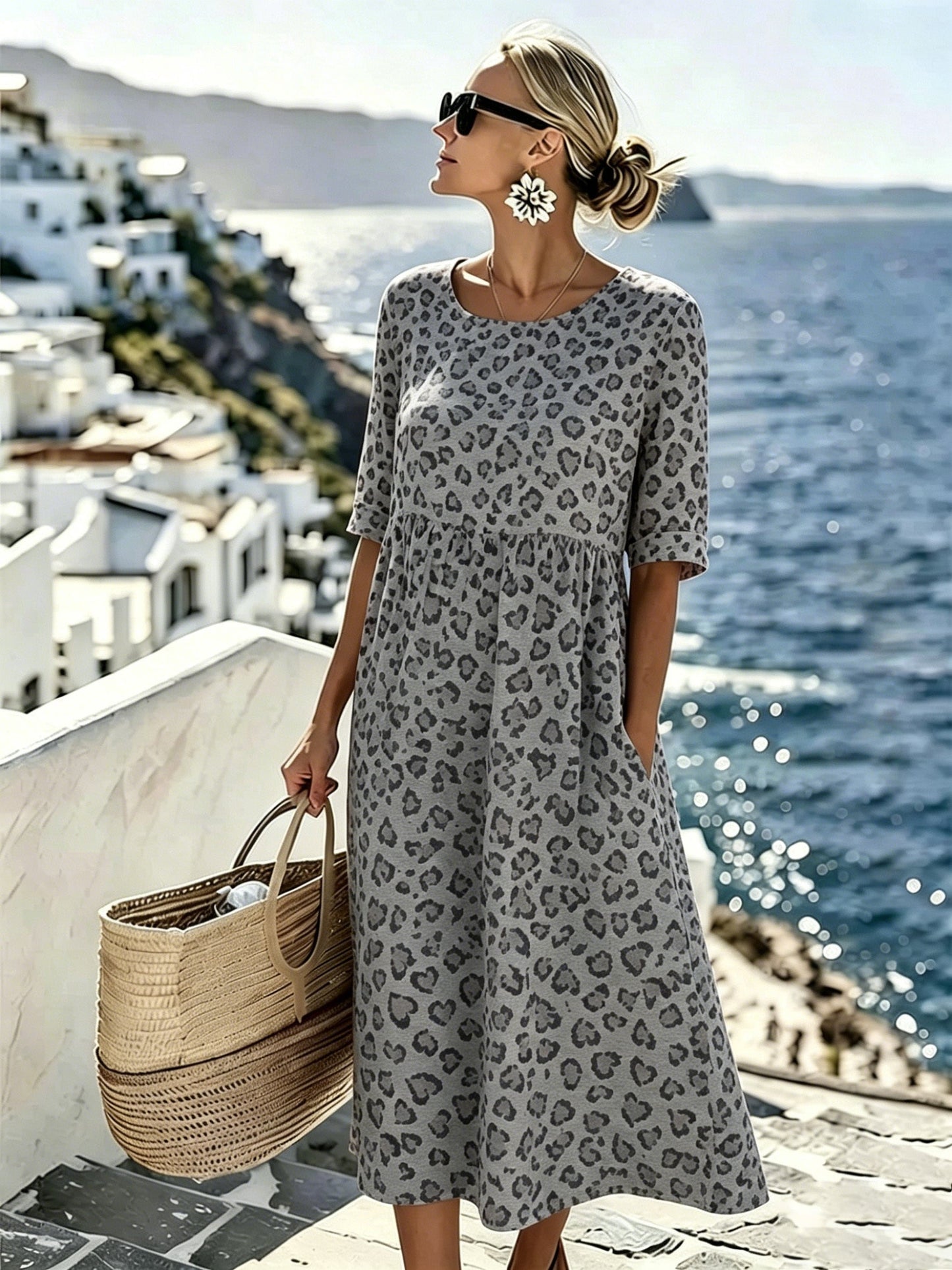 Serafina | Midi Jurk Brezza Paisley