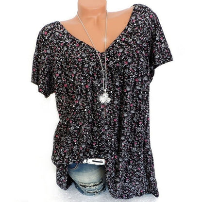 💥Lente-mode met korte mouwen en print
