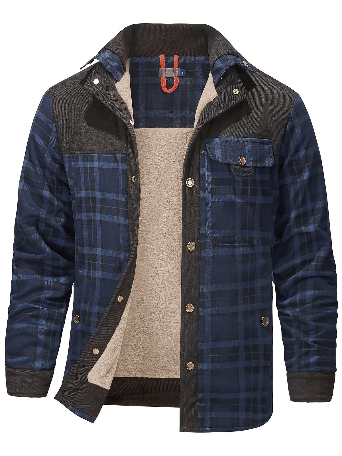 Dalmas - Casual winterjas met ruitjesmotief