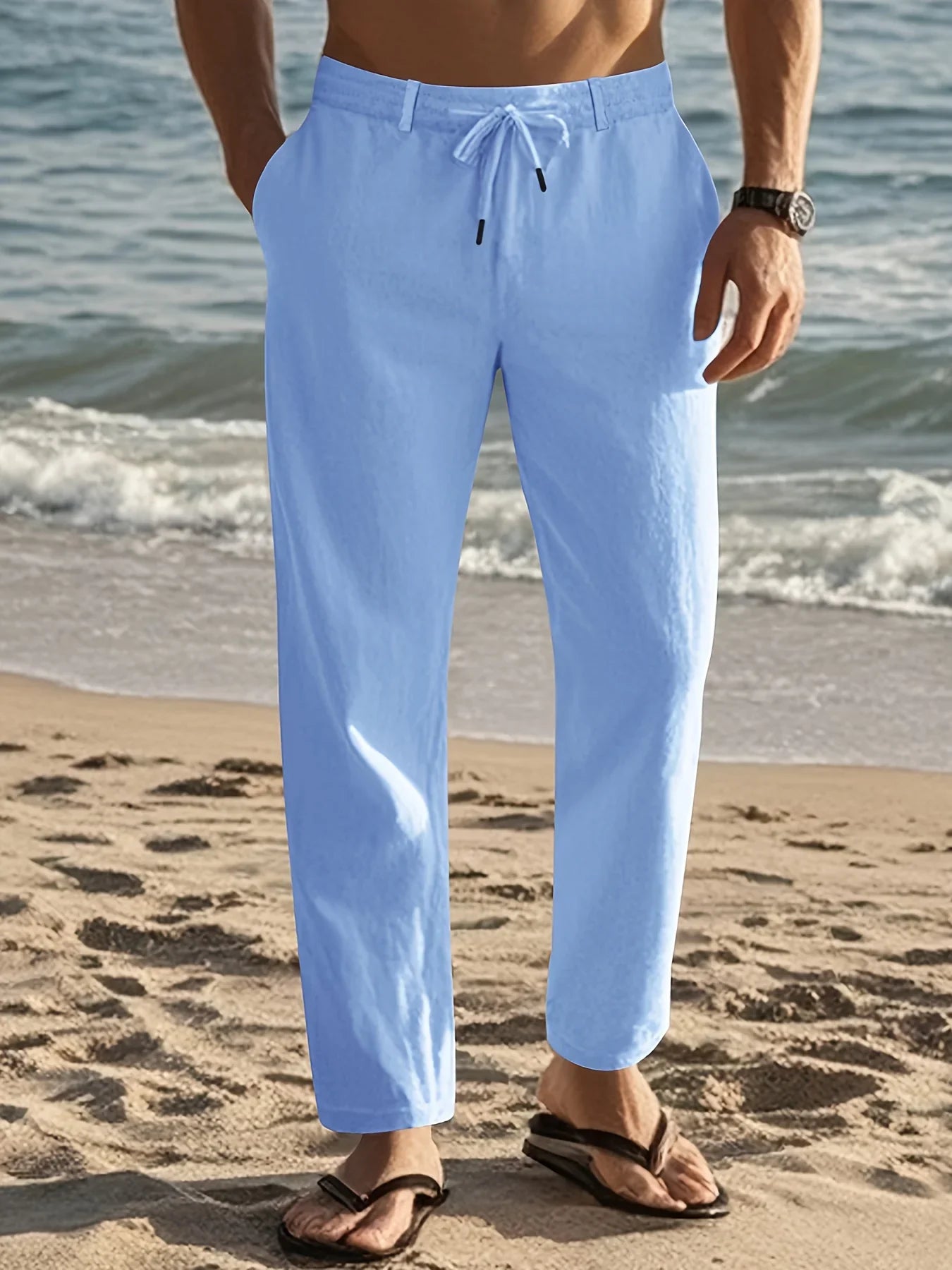 SANTORINI™ | LINNEN BROEK VOOR HEREN