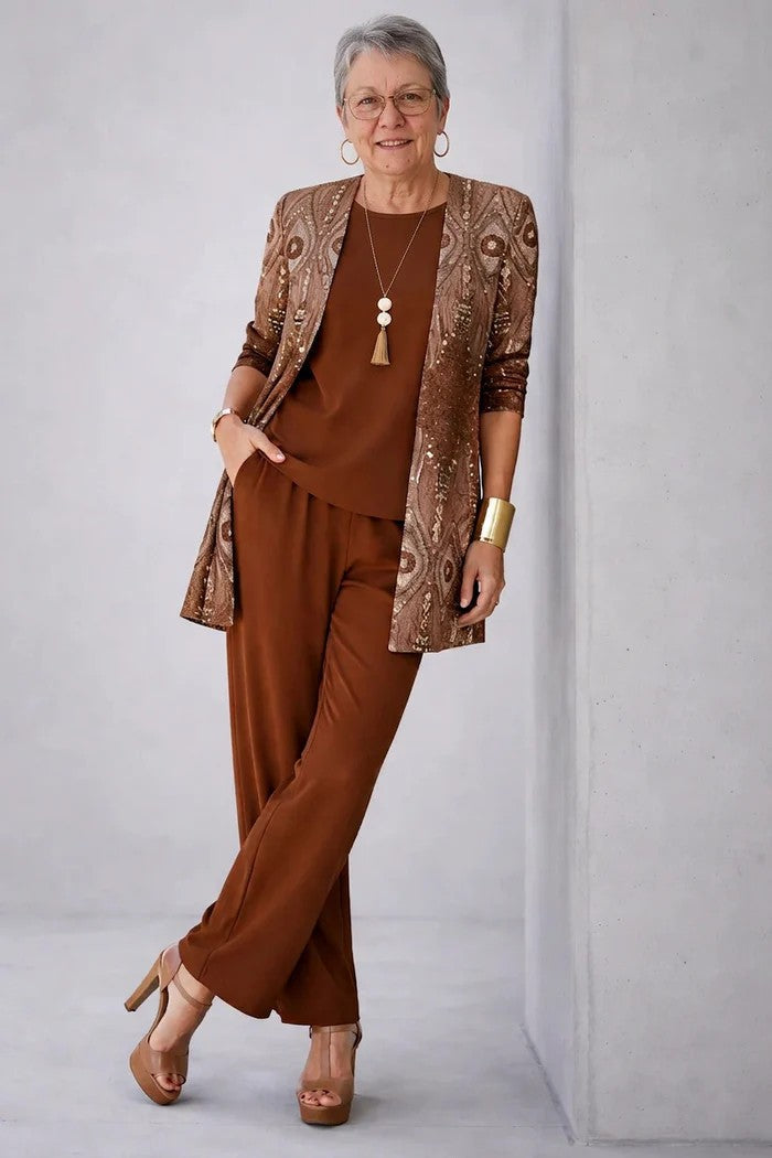 Elsera – Elegante driedelige set in klassieke stijl