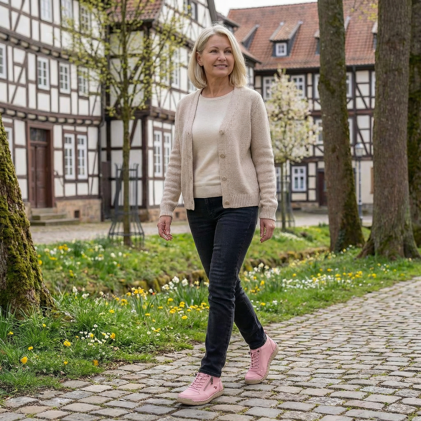 Mila  – Comfortabele orthopedische sneakers + ritssluiting