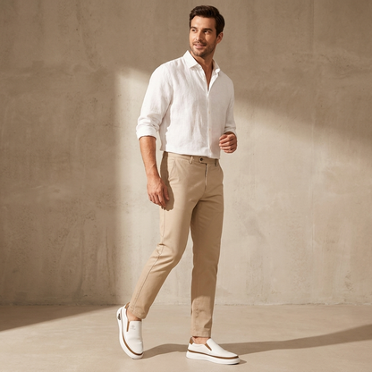 Elsera – Leren slip-on sneakers voor heren