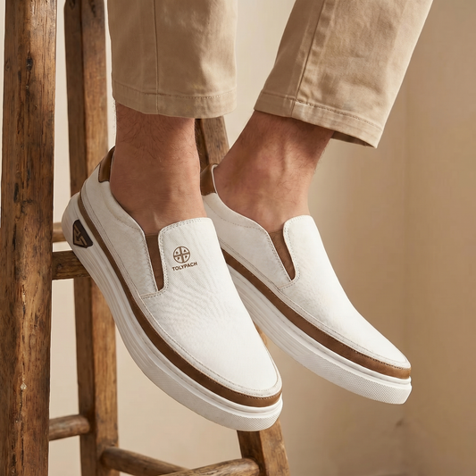 Elsera – Leren slip-on sneakers voor heren