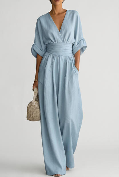 CHESKA | Elegante jumpsuit met soepele pasvorm