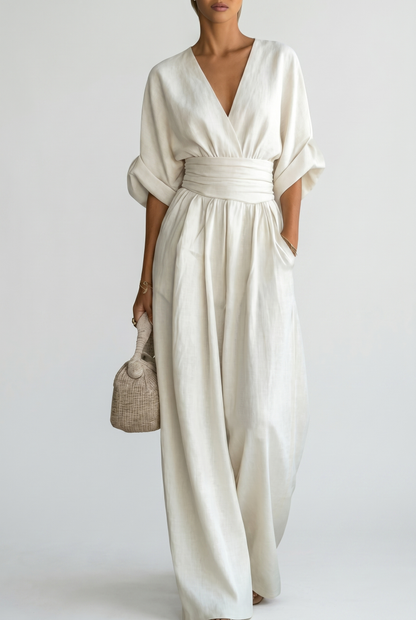 CHESKA | Elegante jumpsuit met soepele pasvorm