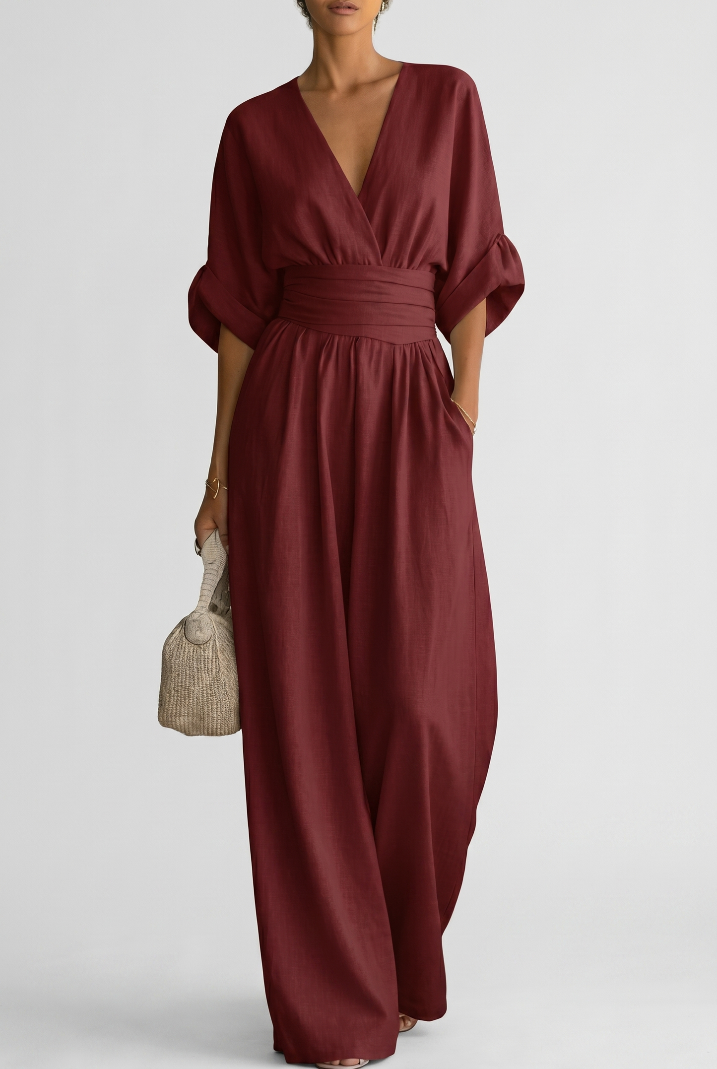 CHESKA | Elegante jumpsuit met soepele pasvorm