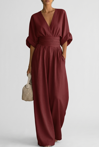 CHESKA | Elegante jumpsuit met soepele pasvorm