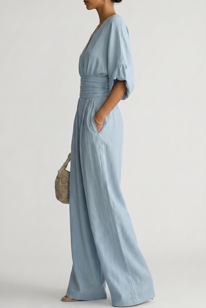 CHESKA | Elegante jumpsuit met soepele pasvorm