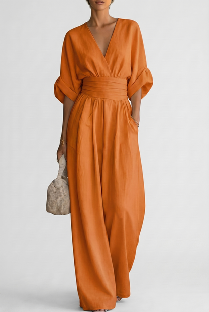 CHESKA | Elegante jumpsuit met soepele pasvorm
