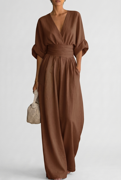 CHESKA | Elegante jumpsuit met soepele pasvorm