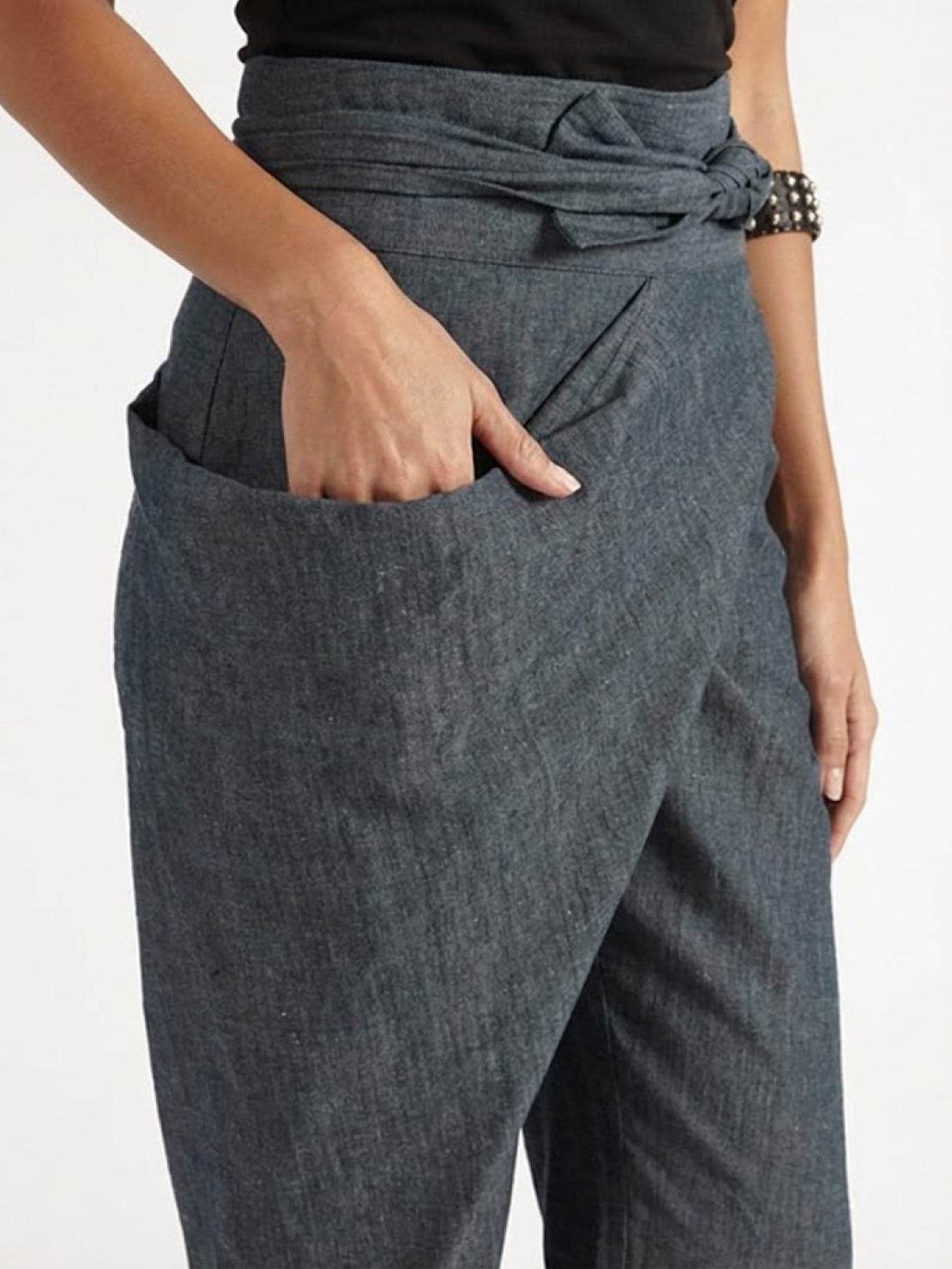 Noelle | Hoge Taille Gewikkelde Broek