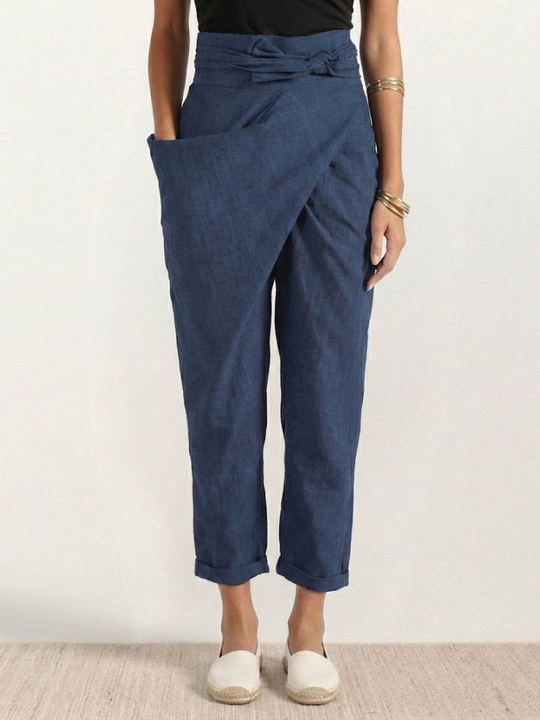 Noelle | Hoge Taille Gewikkelde Broek