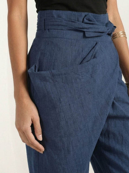 Noelle | Hoge Taille Gewikkelde Broek