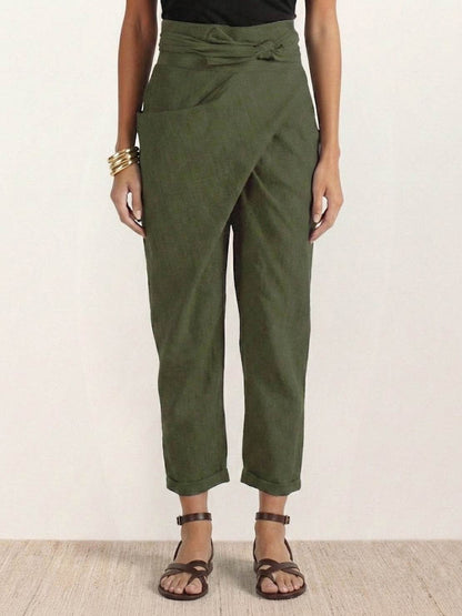 Noelle | Hoge Taille Gewikkelde Broek