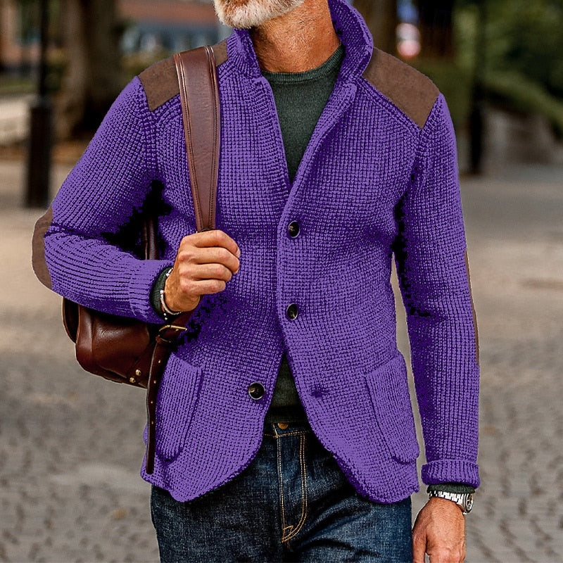 Christophe | Gestructureerd vest met hoge kraag