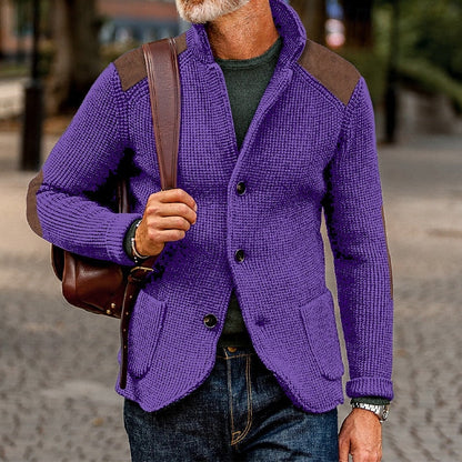 Christophe | Gestructureerd vest met hoge kraag