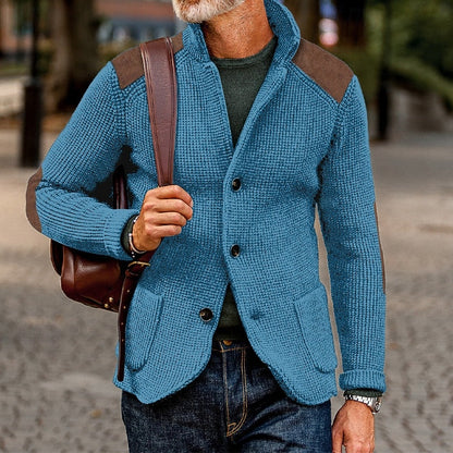 Christophe | Gestructureerd vest met hoge kraag