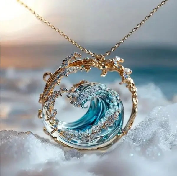 Halsketting met hanger “Belofte van de Oceaan”
