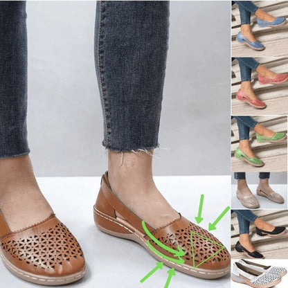 Marley | Opengewerkte mocassin met extra ruimte