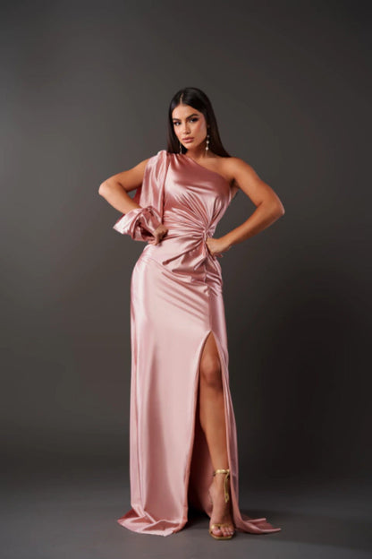 Dorie™ - Asymmetrische Jurk met Lange Split