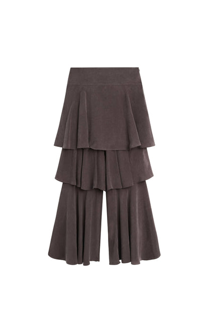 Top met Vest en Rimpelpantalon Set