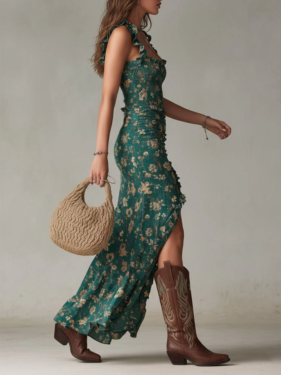 Zara | Maxi Boho Retro Jurk