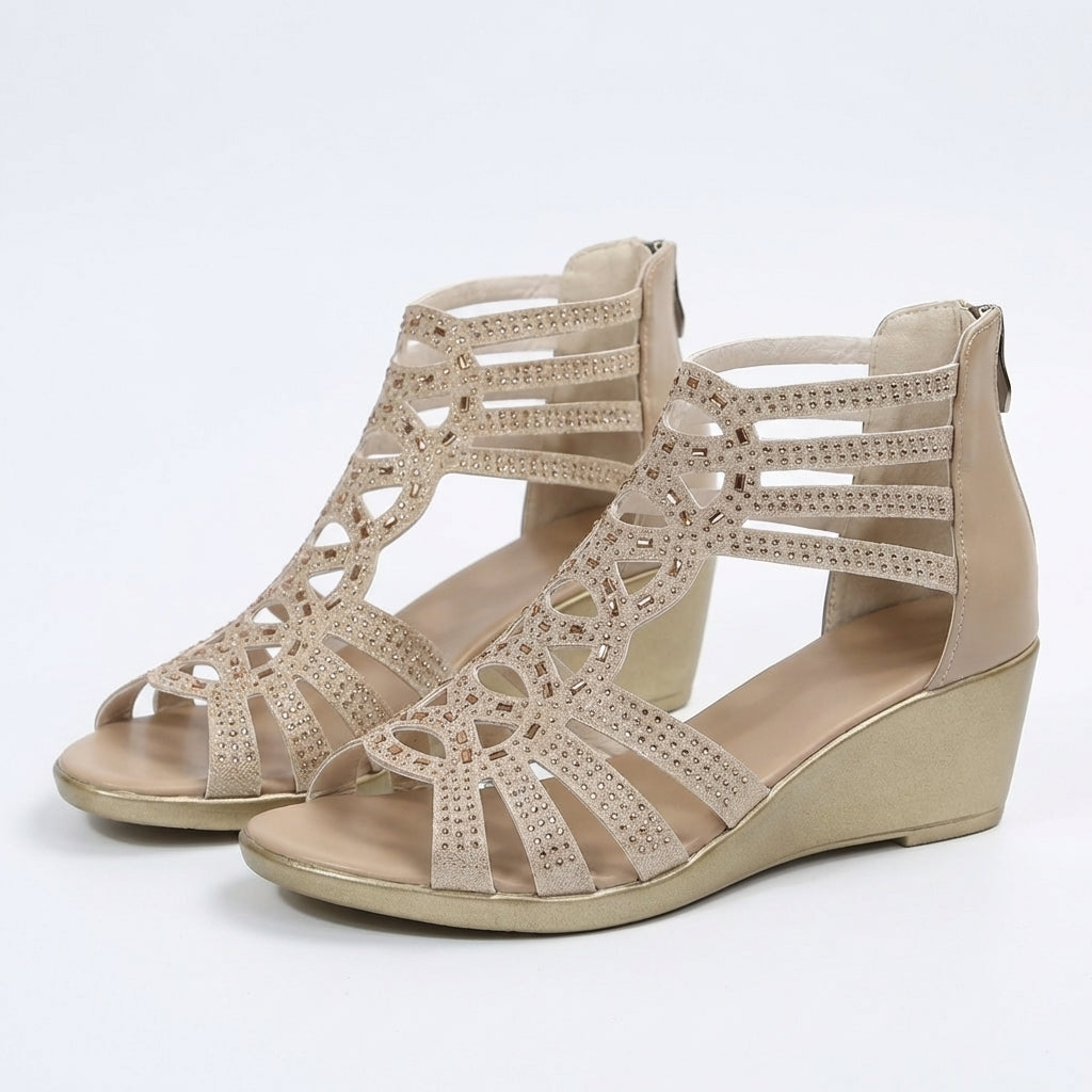 Gloria orthopedische sandalen met sleehak