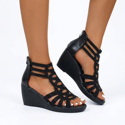 Gloria orthopedische sandalen met sleehak