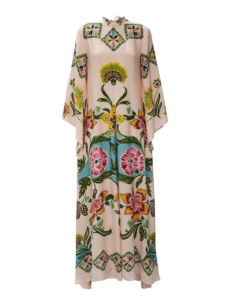 Exquise Zonnebloem Print Vloeiende Maxi Jurk