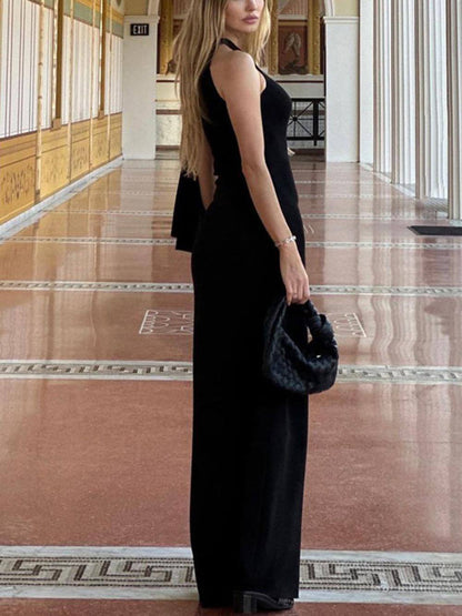Mode One Shoulder Ribbon Feest Maxi Jurk