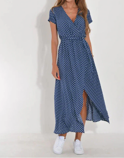 Jorlyn™ - Elegante jurk met V-hals en figuuraccentuerende pasvorm