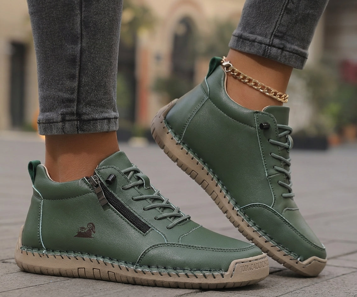Mila  – Comfortabele orthopedische sneakers + ritssluiting