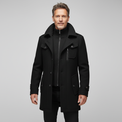 Sommerfeld | Luxe trenchcoat met dubbele kraag voor heren