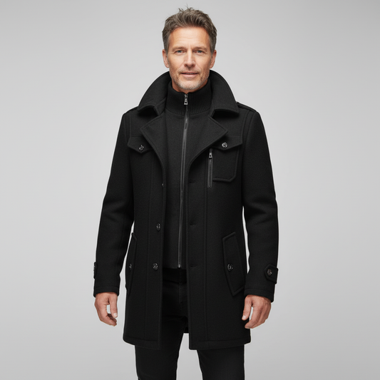 Sommerfeld | Luxe trenchcoat met dubbele kraag voor heren