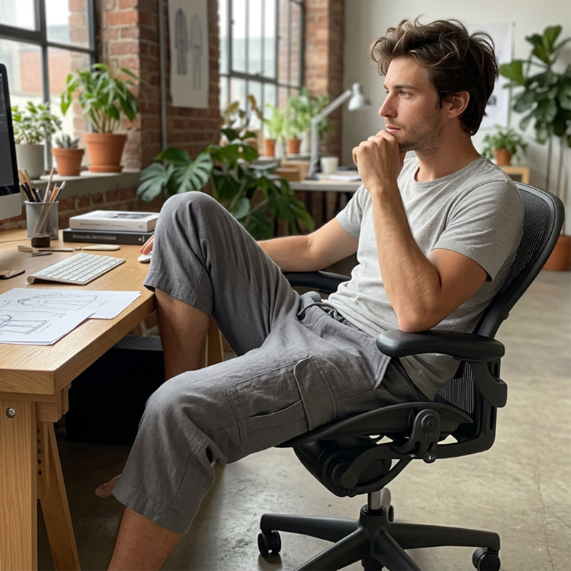 👖Cargo-capribroek van gemengd linnen voor heren🌬️ Licht, ademend en ontworpen voor comfort