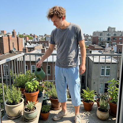 👖Cargo-capribroek van gemengd linnen voor heren🌬️ Licht, ademend en ontworpen voor comfort