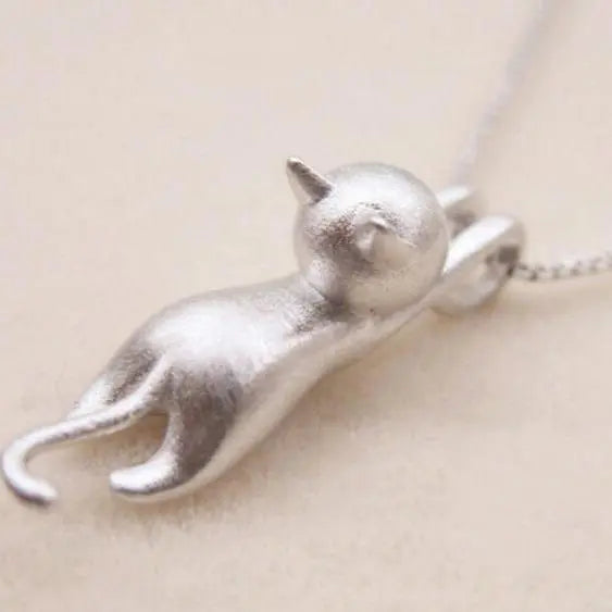 Leuke Ketting met een Zilveren Kitten 925