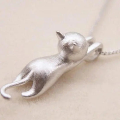 Leuke Ketting met een Zilveren Kitten 925