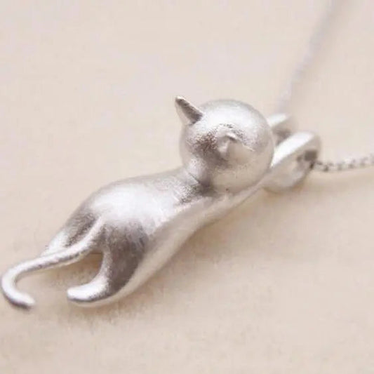 Leuke Ketting met een Zilveren Kitten 925
