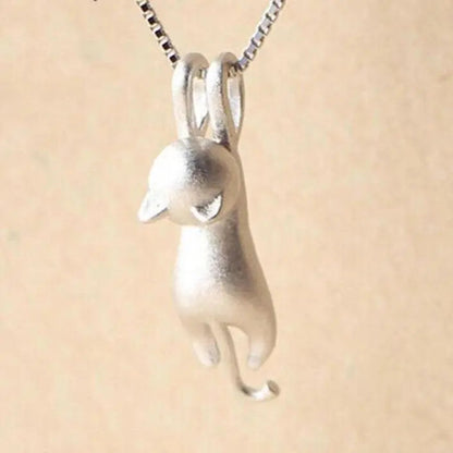 Leuke Ketting met een Zilveren Kitten 925