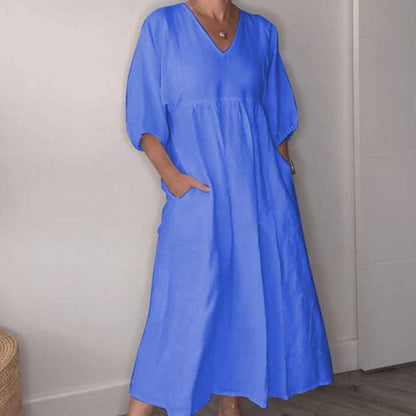 Willia™ – Comfortabele, stijlvolle jurk met V-hals