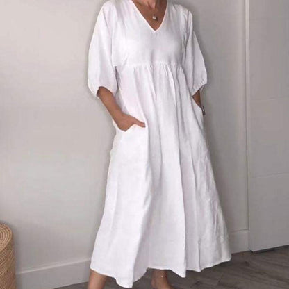 Willia™ – Comfortabele, stijlvolle jurk met V-hals