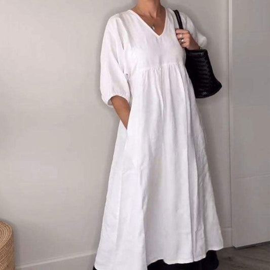 Willia™ – Comfortabele, stijlvolle jurk met V-hals