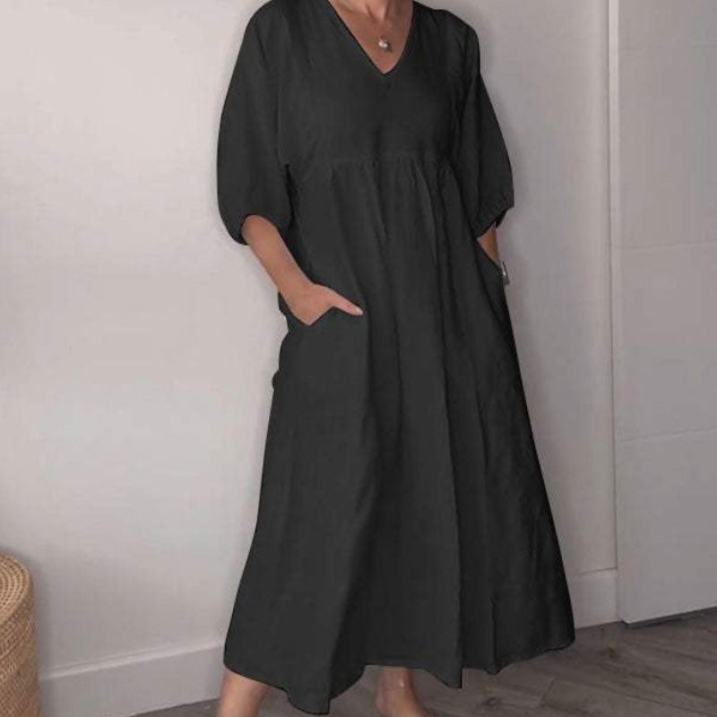 Willia™ – Comfortabele, stijlvolle jurk met V-hals