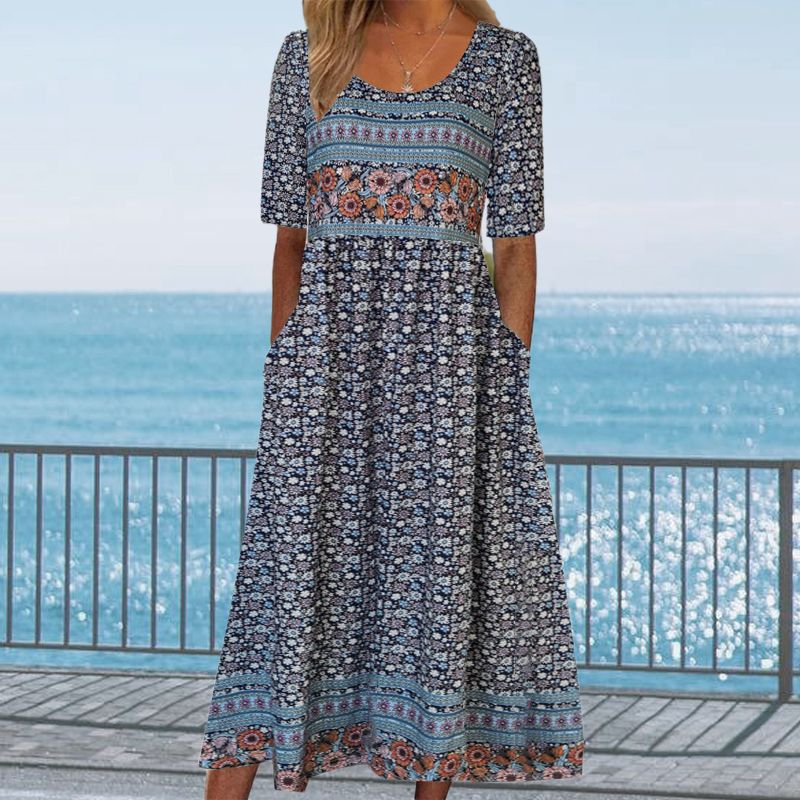 Sandra™ – Elegante Boho-jurk met print voor dames